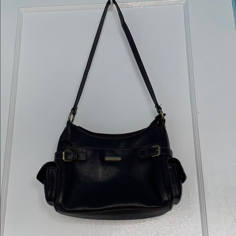 cute dark brown leather purse